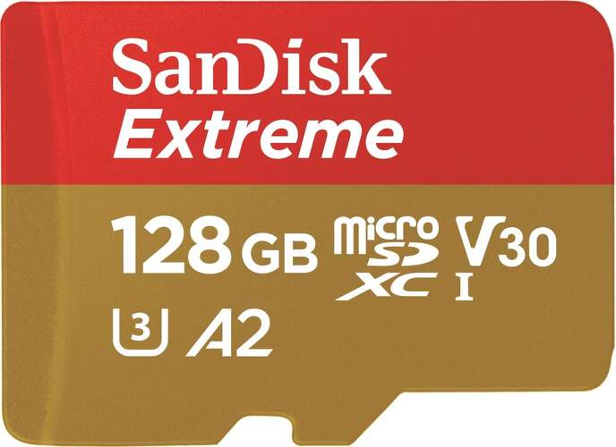 Tarjeta de memoria SanDisk SD SDXC Extreme 128 GB