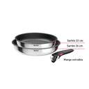 LOTE SARTENES TEFAL L8813S75 INGENIO 22/26CM MANGO