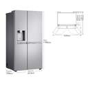 Frigorífico Americano LG GSLE91MBAC FRI. LG GSLE91MBAC 179x91 635L INOX DISP METALF