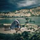 HORNILLO U.BLUE 7013 3F NEGRO. BASE INOX C/TAPA