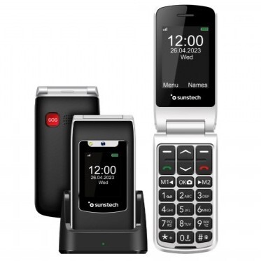 Teléfono Móvil Sunstech CELT24 Negro