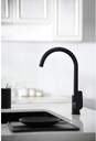 GRIFO COCINA IMEX GCZ044NG BELGICA NEGRO MATE