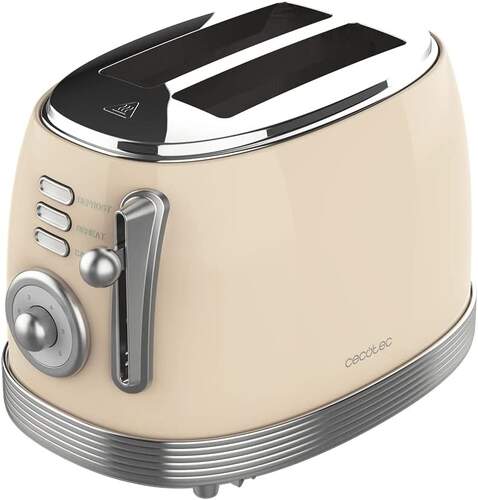 Tostadora Cecotec Toast&Taste 800 Vintage Beige