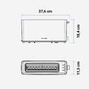 TOST. U.BLUE TOASTY 763 1L/GR 1R LARGA BCO
