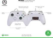 MANDO XBOX POWER A CON CABLE BLANCO