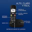TELEFONO DECT PANASONIC KX-TGU112EXB DUO NEGRO