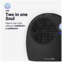 CALEFACT. U.BLUE COPACABANA 4020B 2000W HORIZ.NEGR