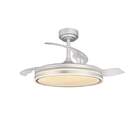 VENTILADOR TECHO RETRACT CRISTAL MOSS GRIS 72W MD