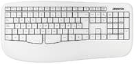 TECLADO PHOENIX K201 ERGONOMICO INALAMBRICO BLANCO