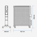 RADIADOR MICA U.BLUE 4020B UCRM9004 2000W NGR WIF