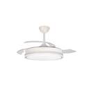 VENTILADOR TECHO CRISTAL SUPERECO RETRAC 45W MD