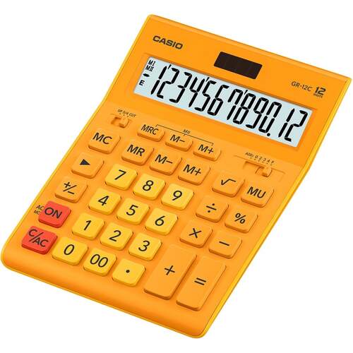 Calculadora Casio GR-12 Naranja