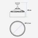 VENTILADOR TECHO U. BLUE JALOQUEWR 104CM DC LED PL