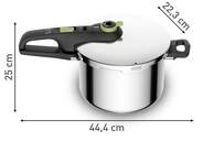 OLLA PRESION RAPID. TEFAL P25807 SECURE TR 6L VERD