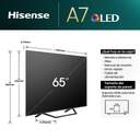 TV HISENSE 65%%%quot; 65A7NQ QLED UHD SMART TV HDR10 