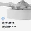 VENTILADOR TECHO U.BLUE JALOQUEWFW 104 DC LED PLE