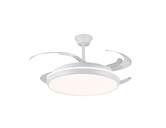 VENTILADOR TECHO CRISTAL CHARLY L RETRAC 80W MD