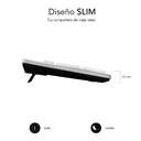 TECLADO SUBBLIM ERGO KEYS FLAT HQ SILVER