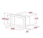 MICR. TEKA ML8200BIS WH CRISTAL 20L 112060002