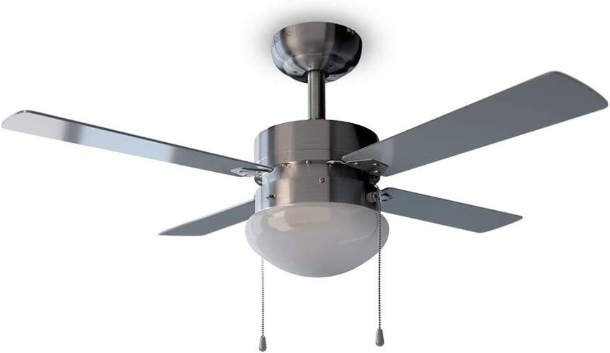 Ventilador Techo Cecotec EnergySilence Aero 450 - 50W, Aspas 106cm, LED, 3  Velocidades, Acero