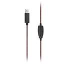 AURICULAR HAMA 00139937 HS-USB 400 V2 ROJO/NEGRO