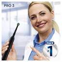 DENTAL ORALB PRO3 NEGRO  4RECAMBIOS CROSSACTION