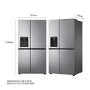 FRI. LG GSLV70PZTE 179X91 635L INOX DISPEN