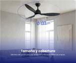 VENTILADOR TECHO ARTICA AVTECH18N NGR 18W 132 CM