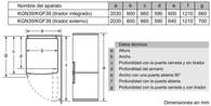 FRICOM. BOSCH KGN39MLEB 203x60 NF INOX DSP