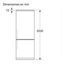 FRICOM. SIEMENS KG39NVWDG 203x60 NF BLANCO DSP