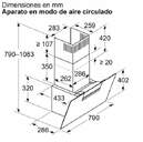 Campana Balay 3BC587GNH CAMP. BALAY 3BC587GNH 80CM 768m3h CRISTAL NEGRO
