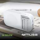 RADIO PORTATIL MUSE M-025RW FM/AM BLANCO