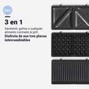SANDWICH. U.BLUE 5008X 3EN1 GRILL-GOFRE-SANDW 800W