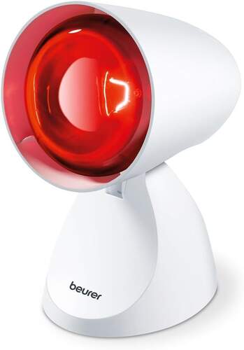 Lámpara Beurer IL-11 Infrarrojos Compact, 100W, Blanco, Rojo