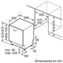 LVJ. BOSCH SMV2ITX09E 5P 46dBa INT