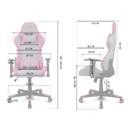 SILLA GAMING DRIFT DR90 PRO GRIS BLANCO