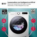 Lavadora secadora LG F4DR6010A0W LVD.SEC. LG F4DR6010A0W 1400R 10/6 A/D STEAM TURBO
