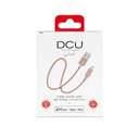 CABLE DCU LIGHTNING a USB A 1M ROSA DORADO