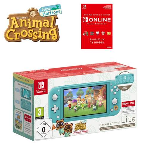 Consola Nintendo Switch Lite Animal Crossing+12 Ms