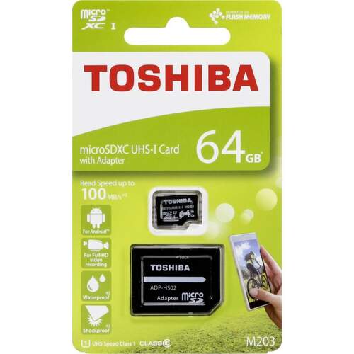 Tarjeta Memoria Toshiba M203 MicroSD 64GB
