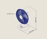 VENTILADOR SOBREMESA ARTICA AVS40W12B 40W 30CM BCO