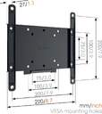 SOPORTE TV VOGEL%%%#39;S MA2000-B1 FIJO 19%%%quot;-43%%%quot; 30KG