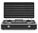 HORNILLO U.BLUE 7012 2F NEGRO BASE INOX C/TAPA