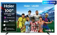TV HAIER 100%%%quot; H100S90FUX UHD MINILED GOOGLETV 144H