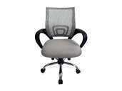SILLA OFICINA EQUIP MESH OFFICE CHAIR LIGHT GREY