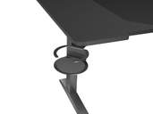 MESA GENESIS HOLM MODULAR 140 RGB NEGRO 140X75 CM