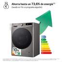 Lavadora LG F4WR7010AGS LVD. LG F4WR7010AGS 10K 1400R INOX STEAM WIFI
