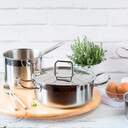 CACEROLA BRA PROFESIONAL 24CM TAPA INOX A340355