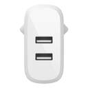 CARGADOR BELKIN 2XUSB A DE 12W CARGA ULTRARAPIDA