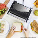 GRILL CECOTEC 03011 INOX 750W APER.180%%%#186; 23x14,5CM